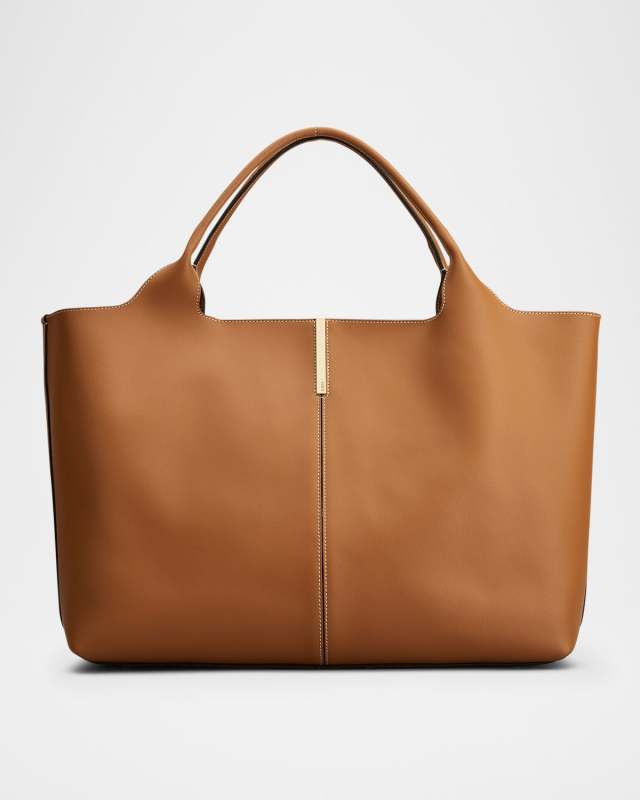 Medium Leather Tote Shopping Bag